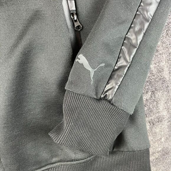 Puma Ferrari Track Jacket Full Zip Scuderia Black Mock Neck Men's S Racing - Picture 4 of 16